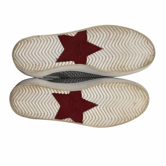 ASH Sock Style Knit High Top Sneakers Gray White Red Star EU 38 - Picture 4 of 13